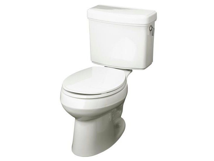 Pinoir(R) round-front toilet with right-hand trip lever, less seat