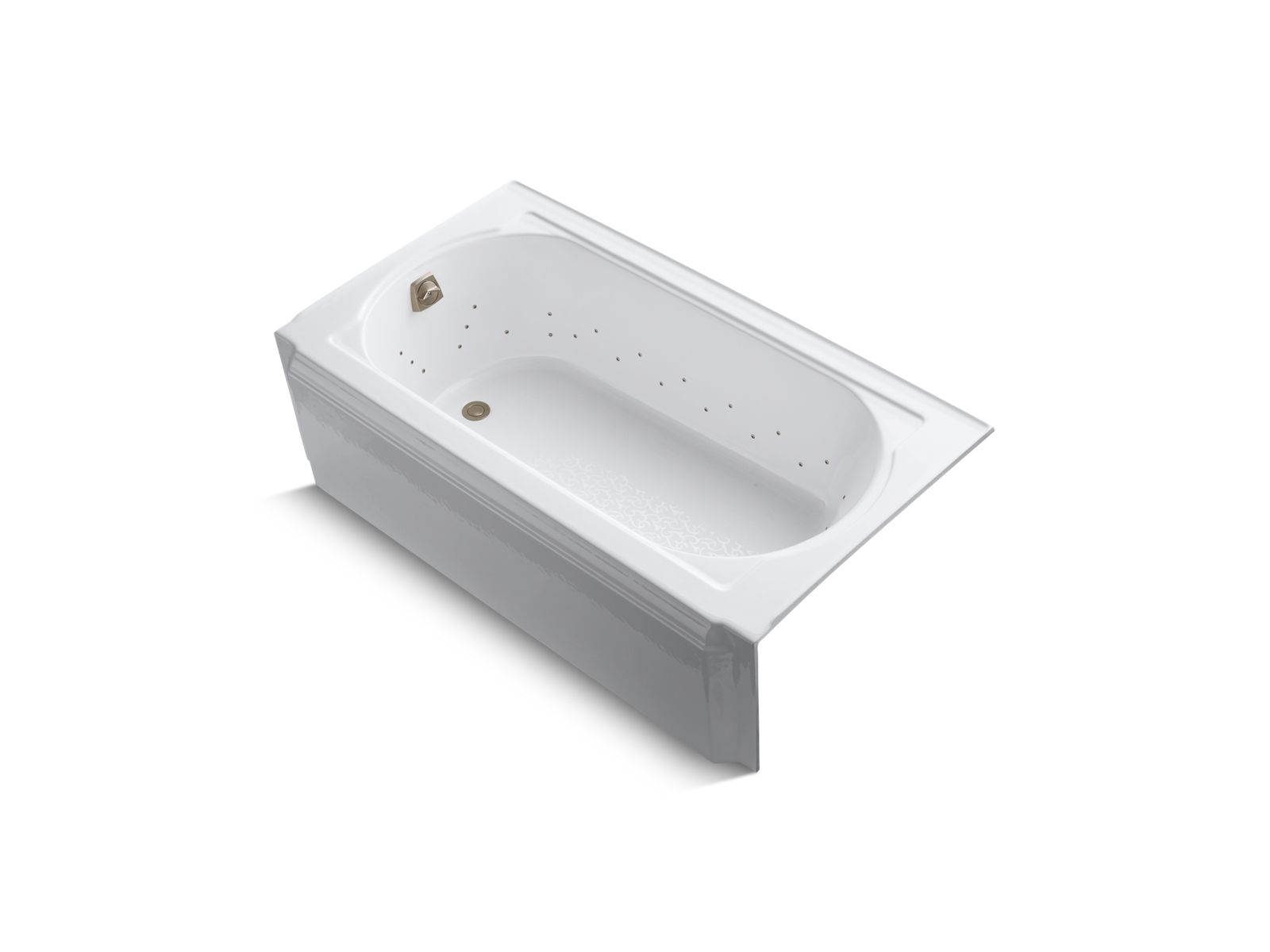 Memoirs® 60" x 33-3/4" alcove BubbleMassage™ air bath, left drain