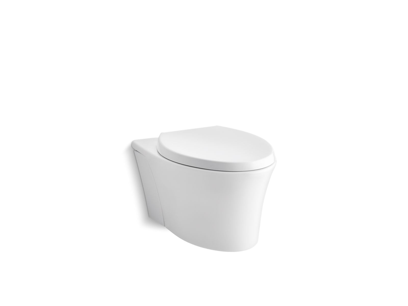 Veil® Wall-hung compact elongated toilet, dual-flush