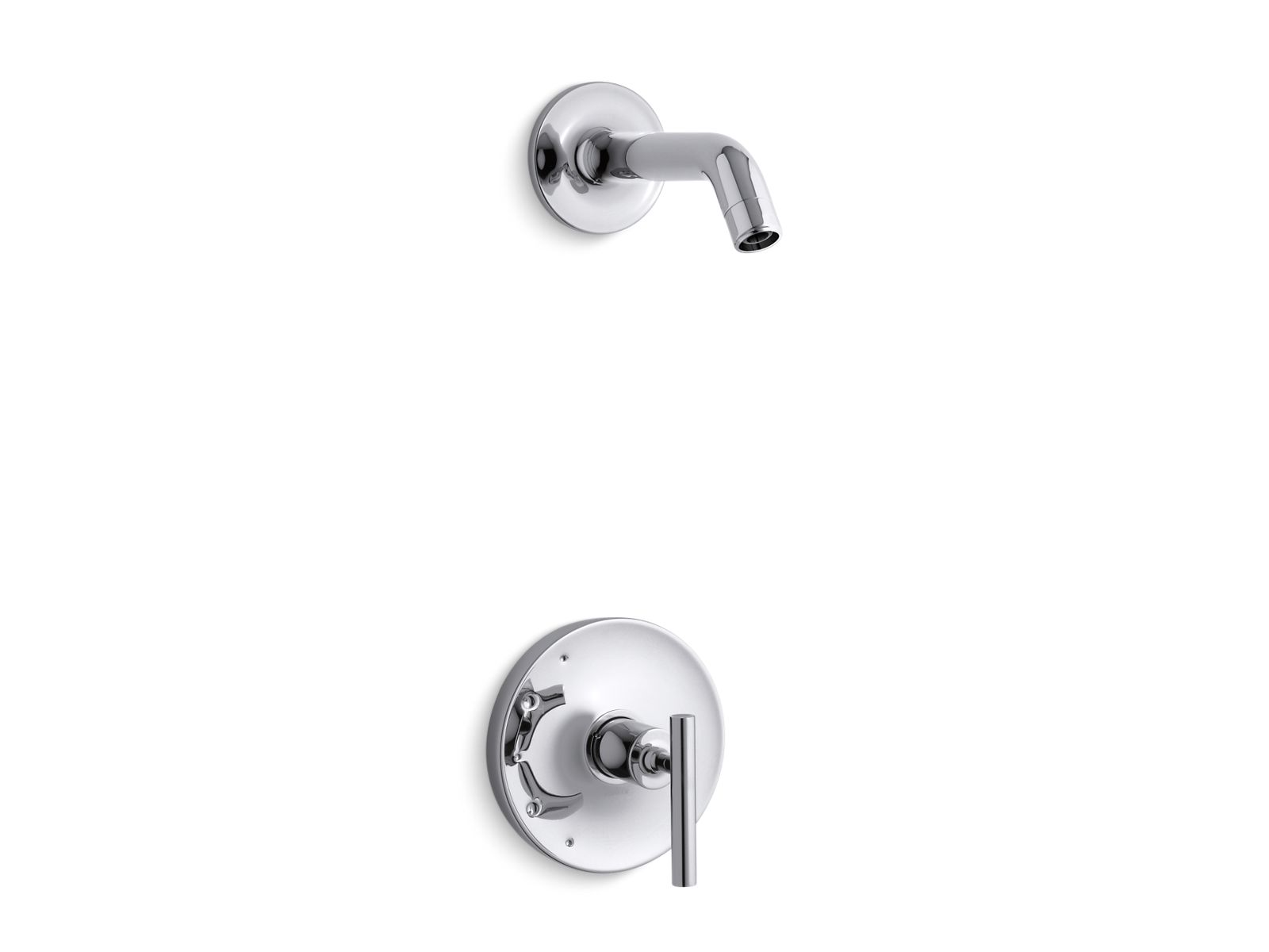 Purist® Rite-Temp® shower trim kit with lever handle, without showerhead