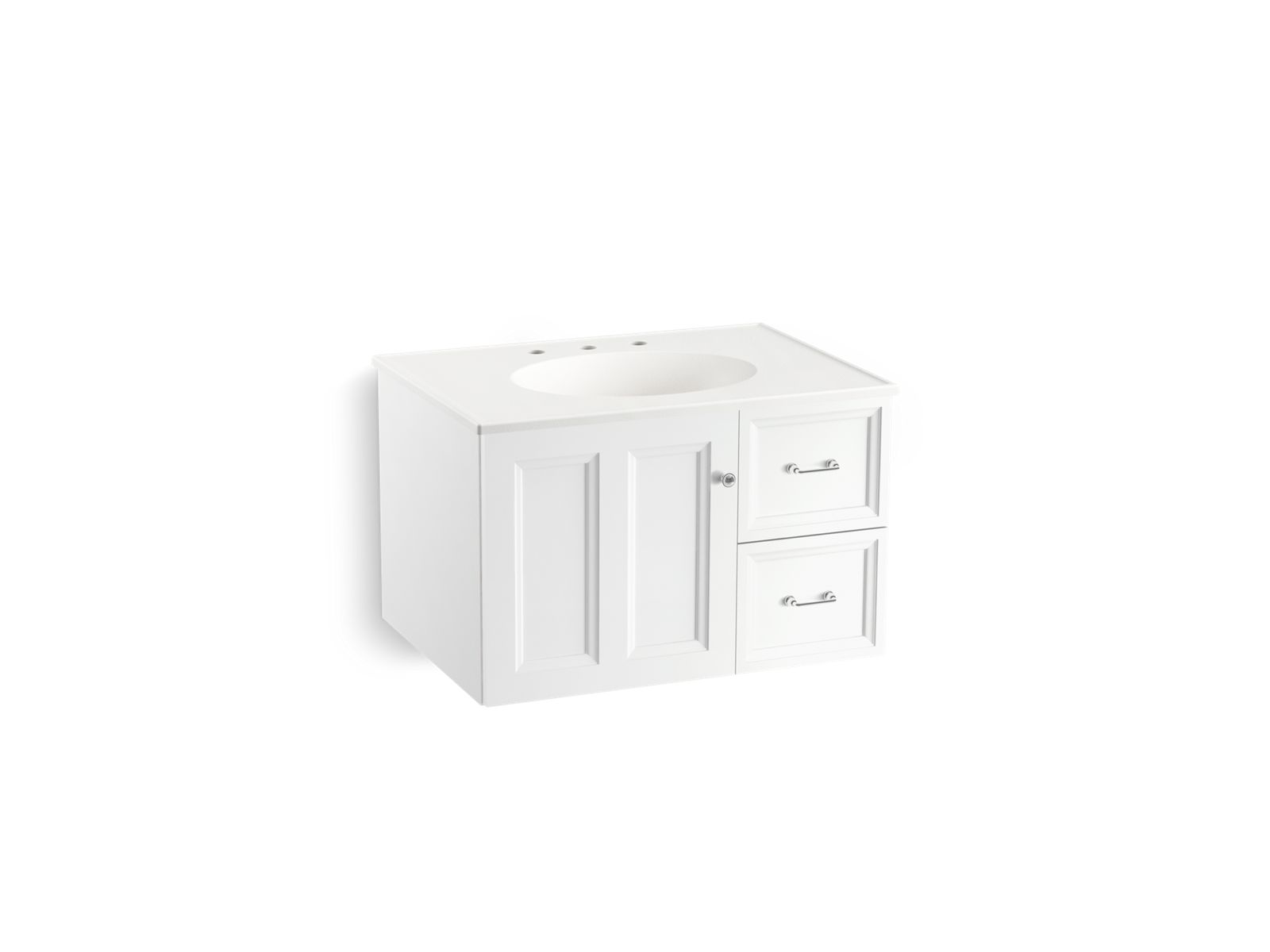 Damask® 30" wall-hung bathroom vanity cabinet