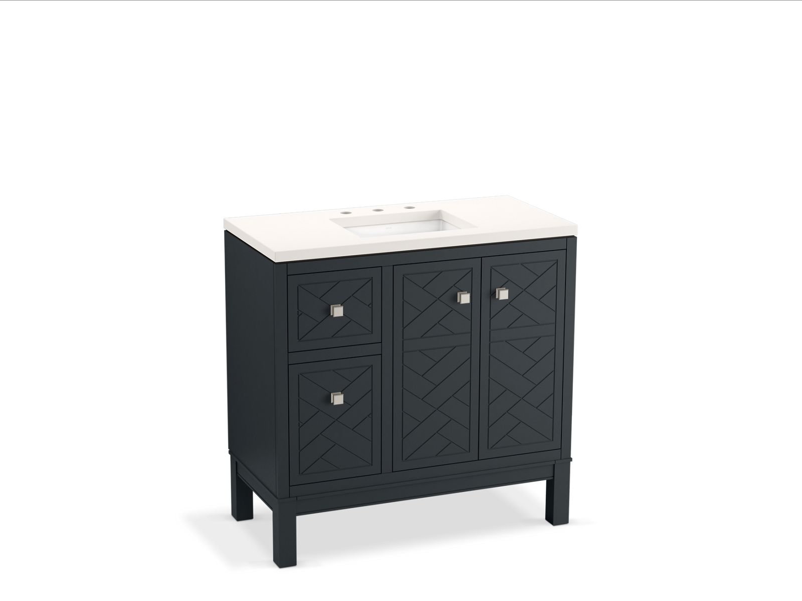 Beauxline® 36" bathroom vanity cabinet with sink and quartz top
