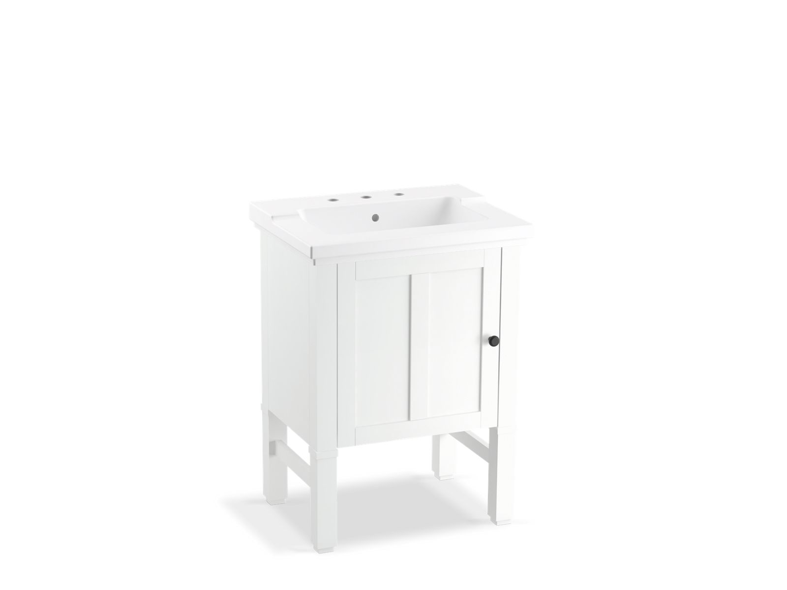 Chambly 24" bathroom vanity cabinet with ceramic top