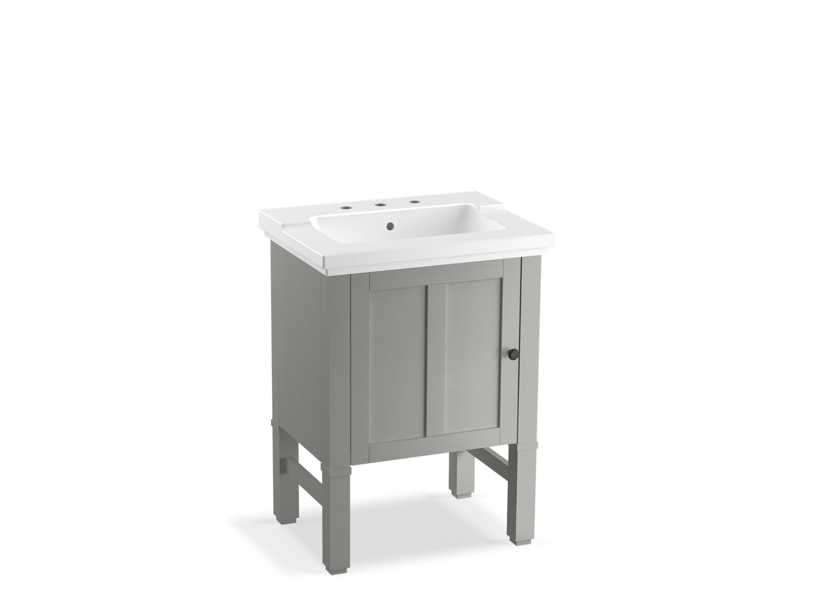 Chambly 24" bathroom vanity cabinet with ceramic top