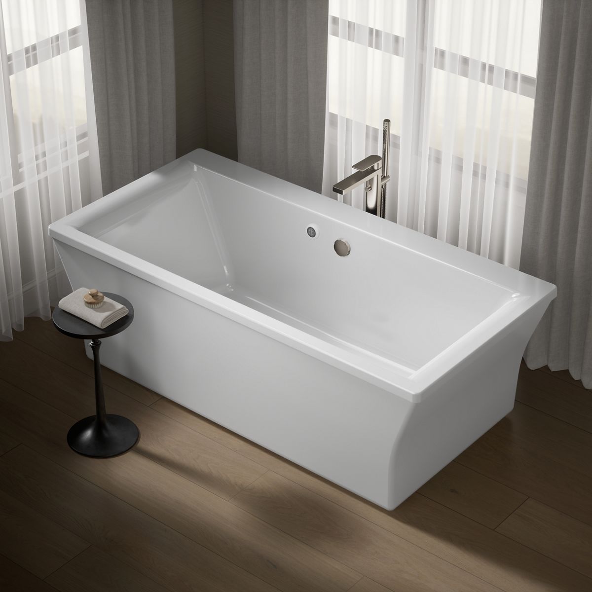 5958-stargaze-72-x-36-1-4-freestanding-bath-with-bask-heated-surface-and-fluted-shroud-3.jpg Stargaze® 72" x 36-1/4" freestanding bath with Bask® heated surface and fluted shroud