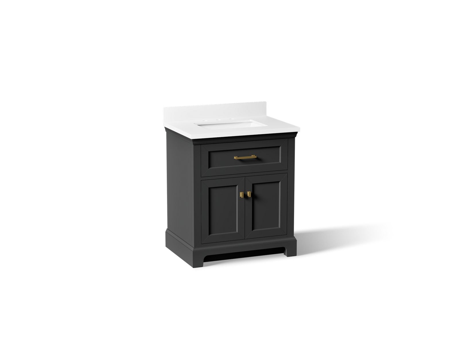 Charlemontâ„¢ 30" bathroom vanity cabinet with sink and quartz top