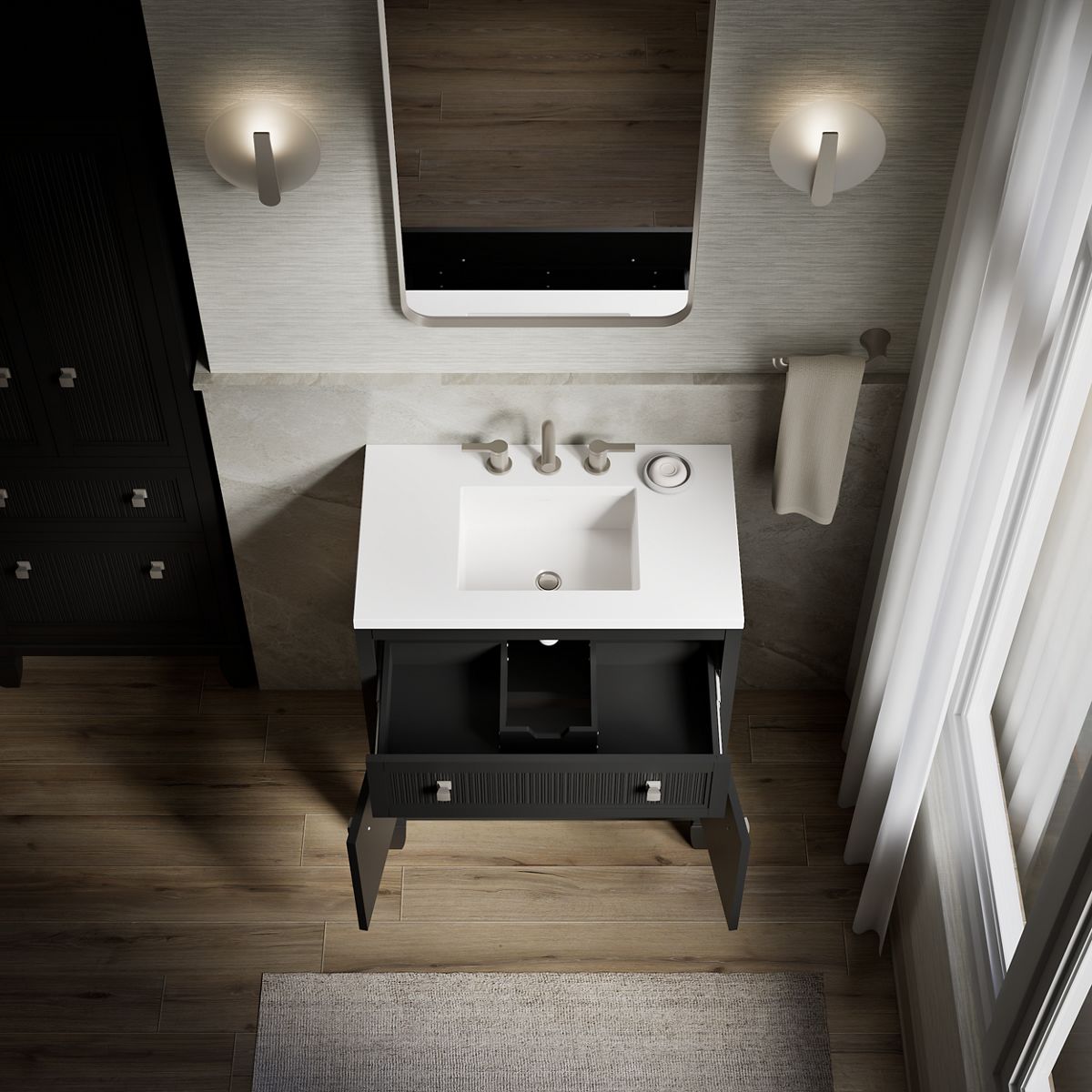 59643-hearthaven-30-bathroom-vanity-cabinet-with-sink-and-quartz-top-26.jpg Hearthaven® 30" bathroom vanity cabinet with sink and quartz top
