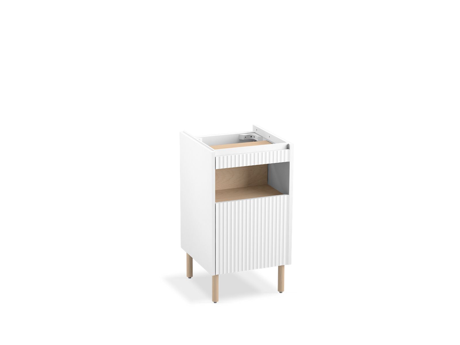Spacity® 16-3/4" wall-hung bathroom vanity cabinet