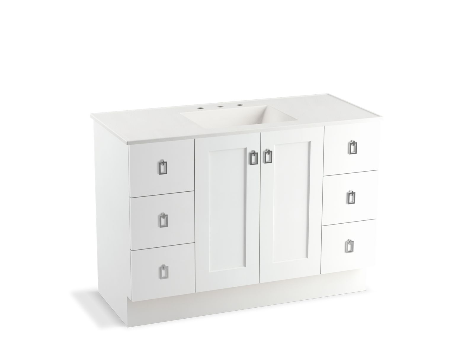 Poplin® 48" bathroom vanity cabinet