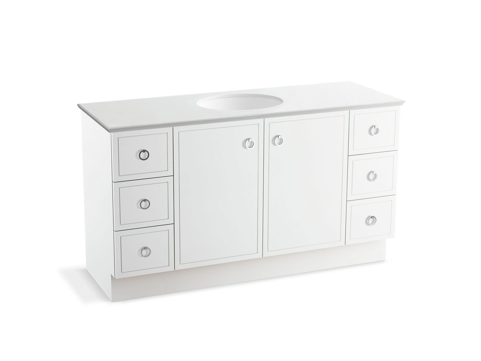 Jacquard® 60" bathroom vanity cabinet