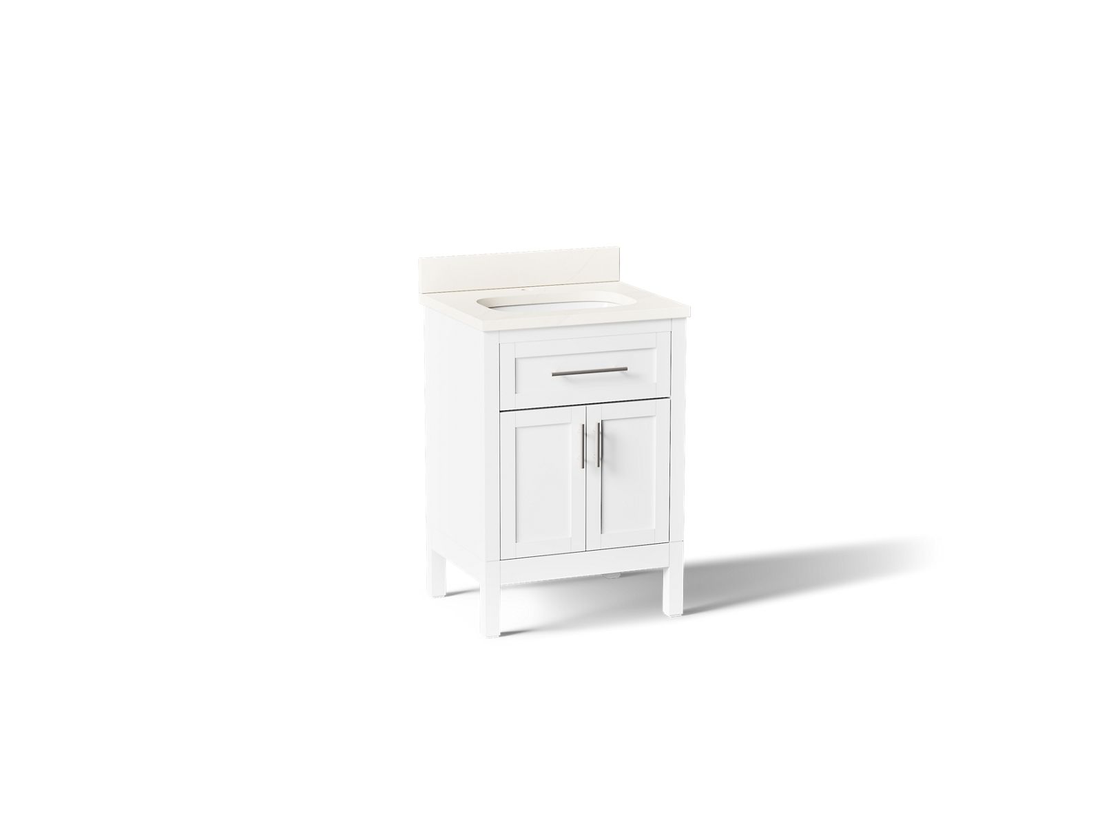 Hadron™ 24" bathroom vanity cabinet with sink and quartz top
