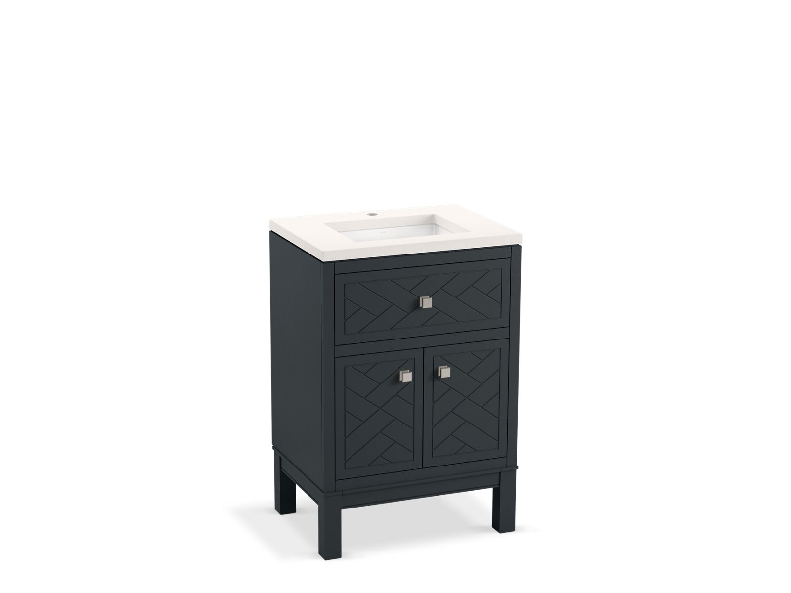 Beauxline® 24" bathroom vanity cabinet with sink and quartz top