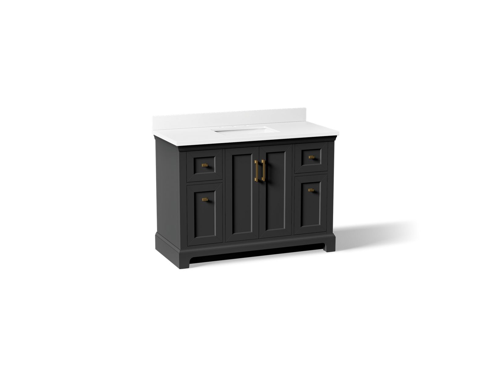 Charlemontâ„¢ 48" bathroom vanity cabinet with sink and quartz top