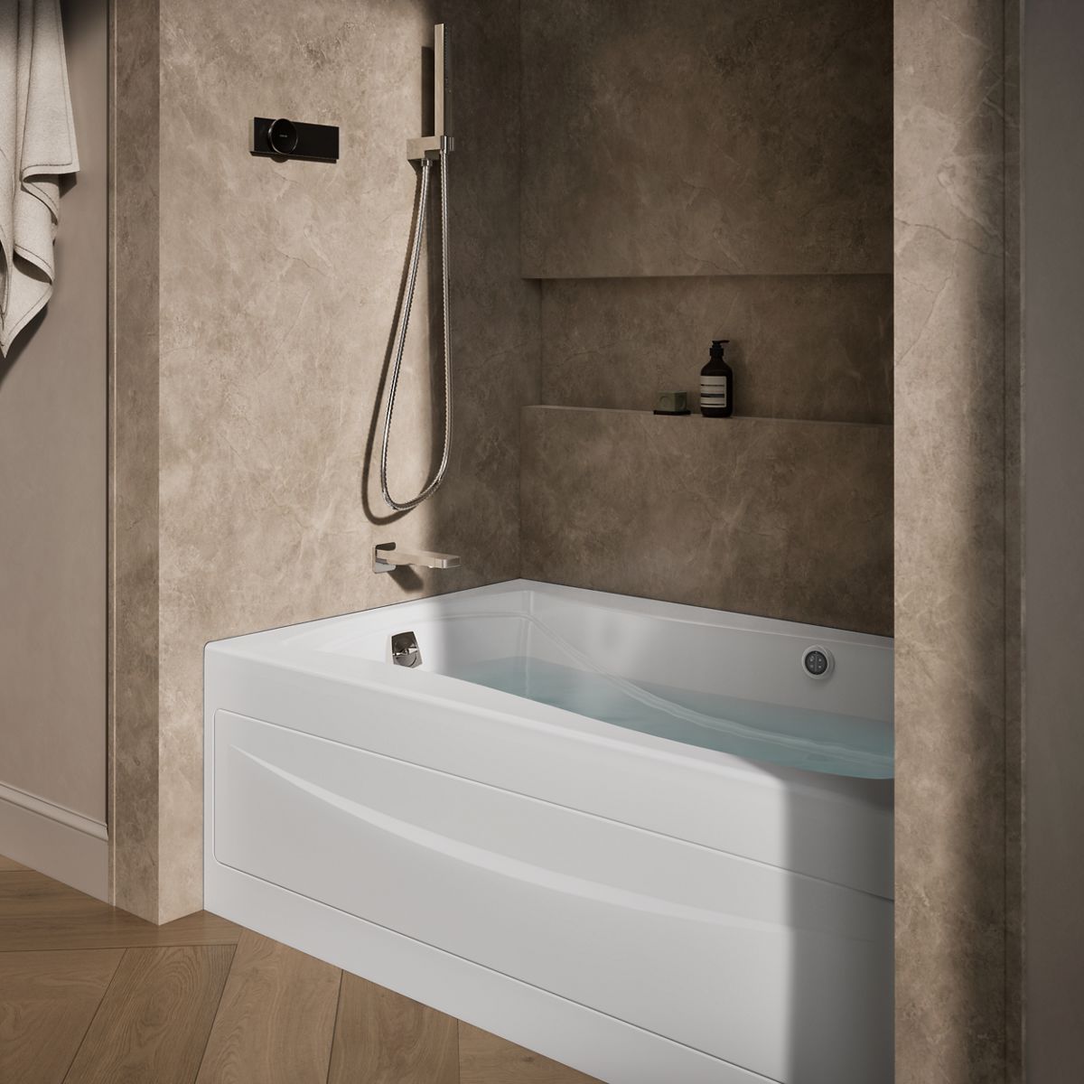 6031-mariposa-60-x-36-alcove-heated-bubblemassage-air-bath-with-bask-heated-surface-left-drain-4.jpg Mariposa® 60" x 36" alcove Heated BubbleMassage™ air bath with Bask® heated surface, left drain