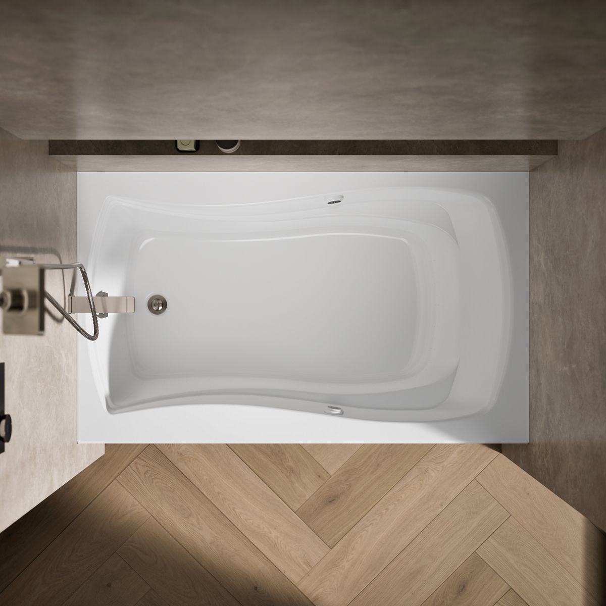 6031-mariposa-60-x-36-alcove-heated-bubblemassage-air-bath-with-bask-heated-surface-left-drain-8.jpg Mariposa® 60" x 36" alcove Heated BubbleMassage™ air bath with Bask® heated surface, left drain