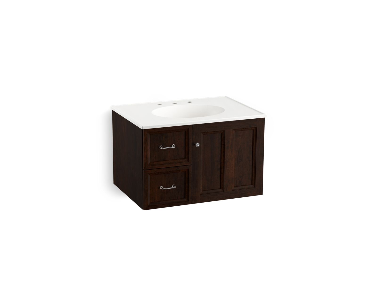 Damask® 30" wall-hung bathroom vanity cabinet