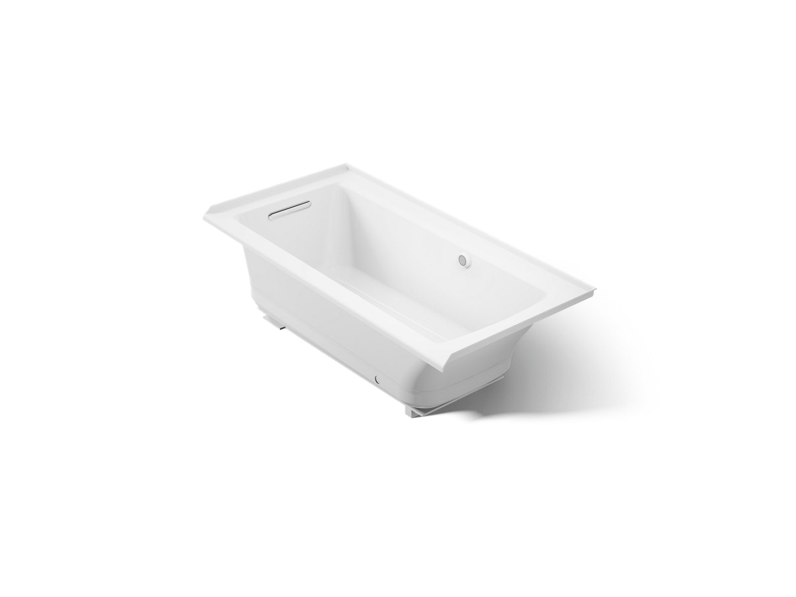 Archer® 60" x 30" alcove Heated BubbleMassage™ air bath with Bask® heated surface, left drain