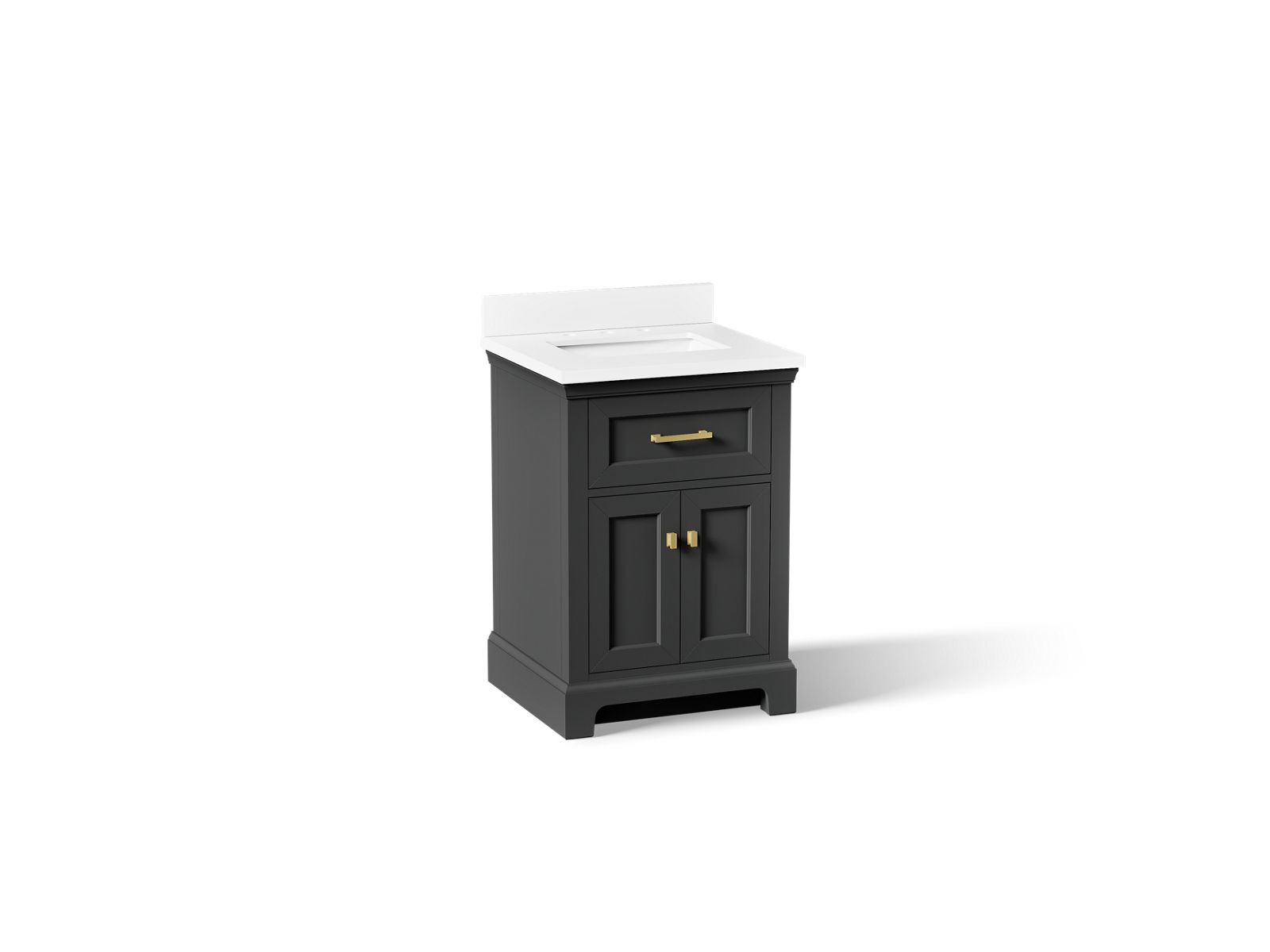 Charlemontâ„¢ 24" bathroom vanity cabinet with sink and quartz top