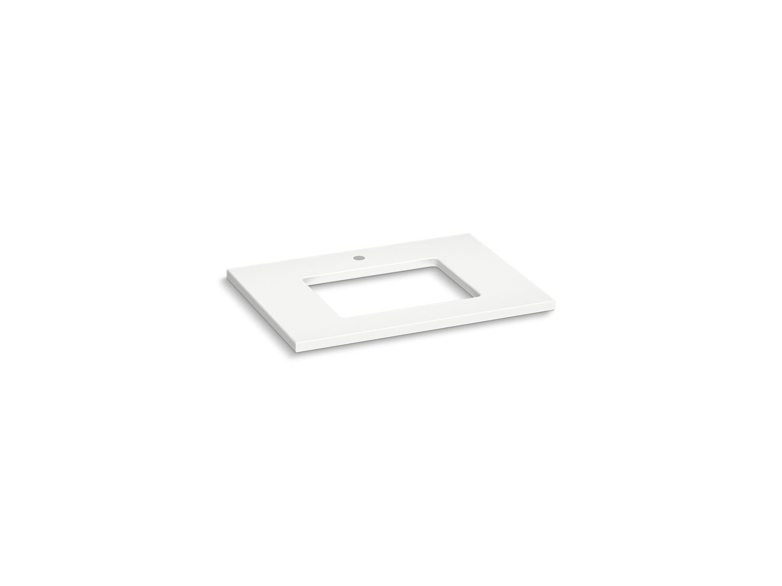 Silestone® 31" quartz vanity top with rectangular cutout