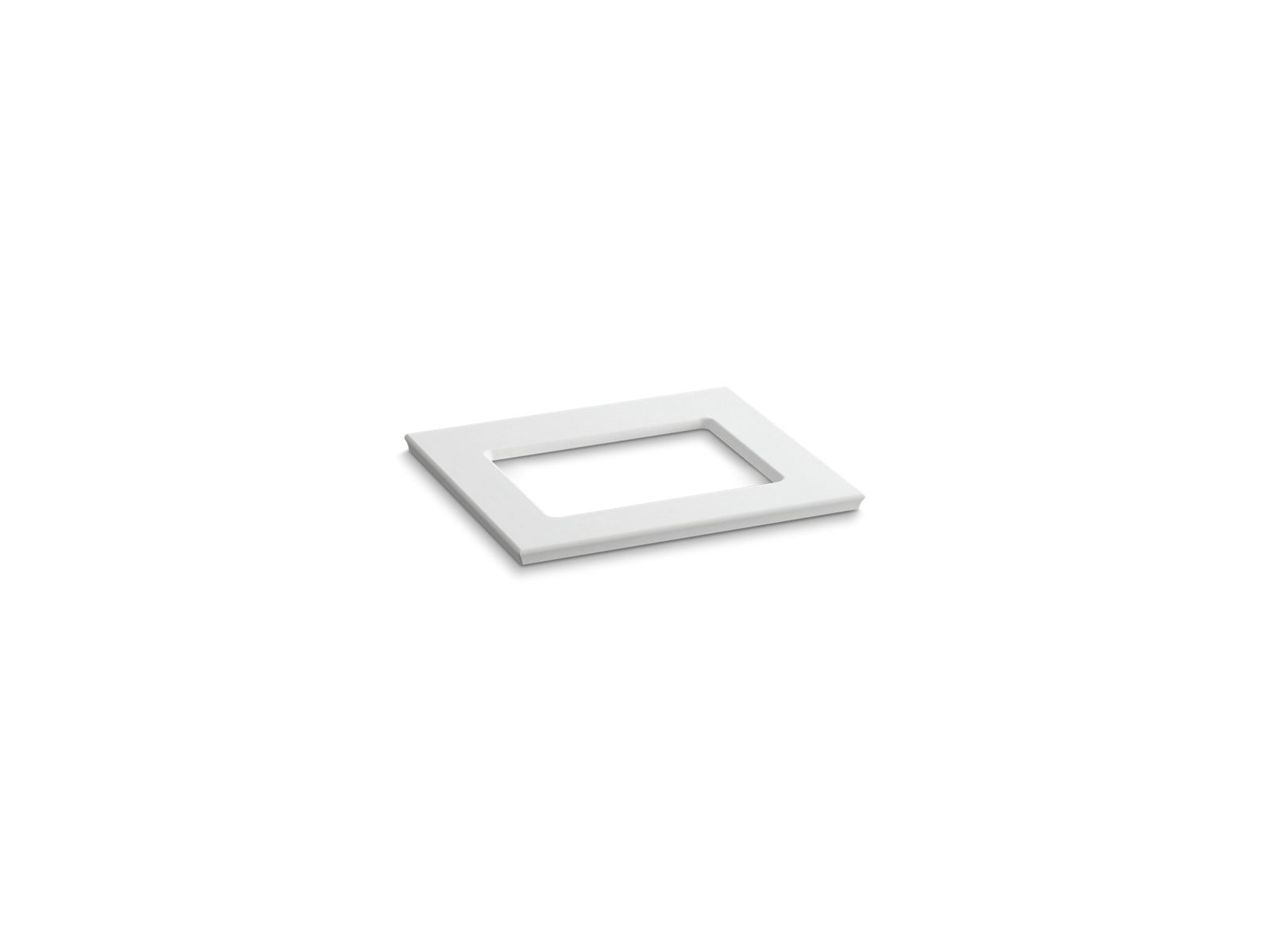 Solid/Expressions® 25" vanity top with single Verticyl® rectangular cutout