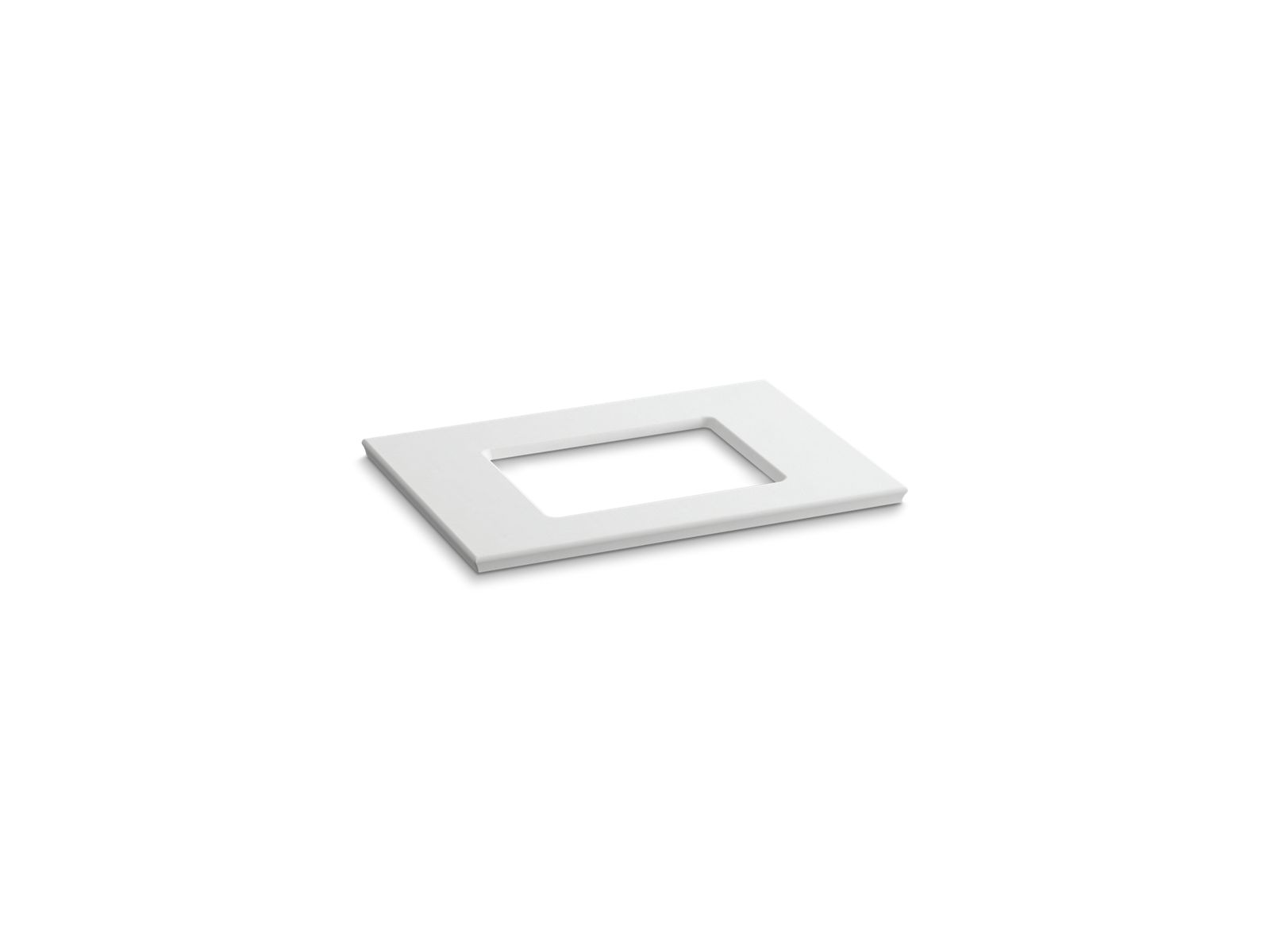 Solid/Expressions® 31" vanity top with single Verticyl® rectangular cutout