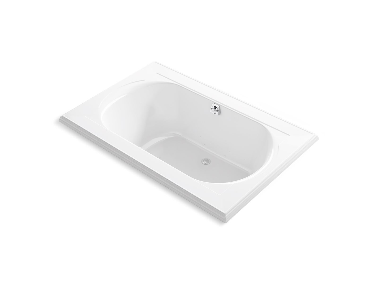 Memoirs® 66" x 42" drop-in Heated BubbleMassage™ air bath with Bask® heated surface
