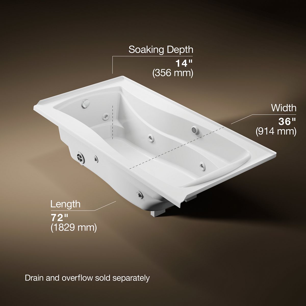 6324-mariposa-72-x-36-alcove-whirlpool-bath-with-bask-heated-surface-left-drain-8.jpg Mariposa® 72" x 36" alcove whirlpool bath with Bask® heated surface, left drain