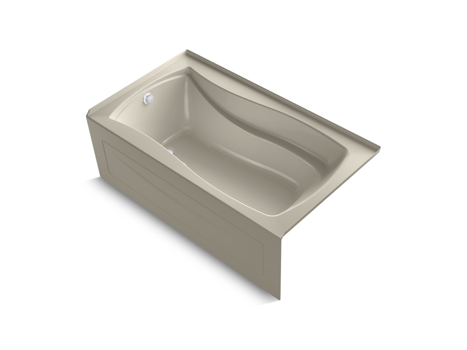 6563-mariposa-66-x-36-alcove-bubblemassage-air-bath-with-integral-apron-and-left-hand-drain-5.jpg Mariposa® 66" x 36" alcove BubbleMassage™ air bath with integral apron and left-hand drain