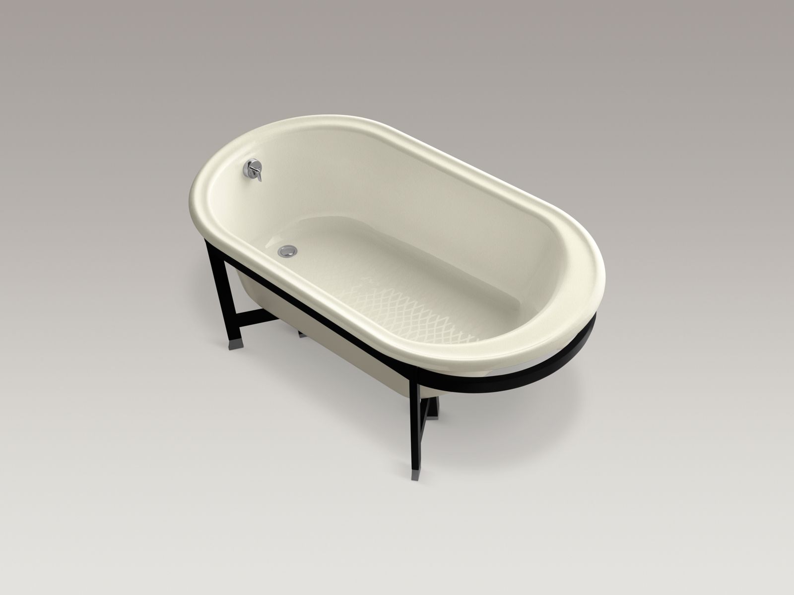 6604-iron-works-r-tellieur-r-66-x-36-freestanding-bath-with-almond-exterior-and-black-forest-surround-2.jpg Iron Works(R) Tellieur(R) 66" x 36" freestanding bath with Almond exterior and Black Forest surround