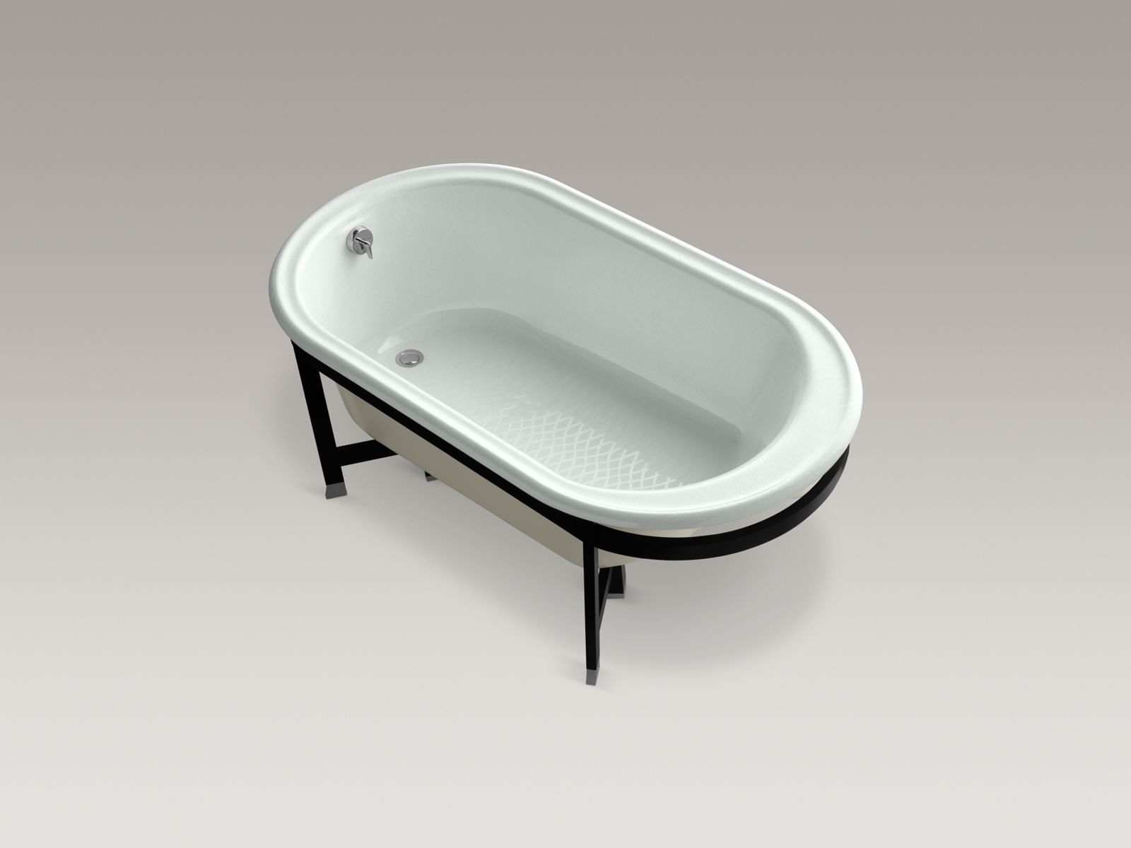 6604-iron-works-r-tellieur-r-66-x-36-freestanding-bath-with-almond-exterior-and-black-forest-surround-4.jpg Iron Works(R) Tellieur(R) 66" x 36" freestanding bath with Almond exterior and Black Forest surround