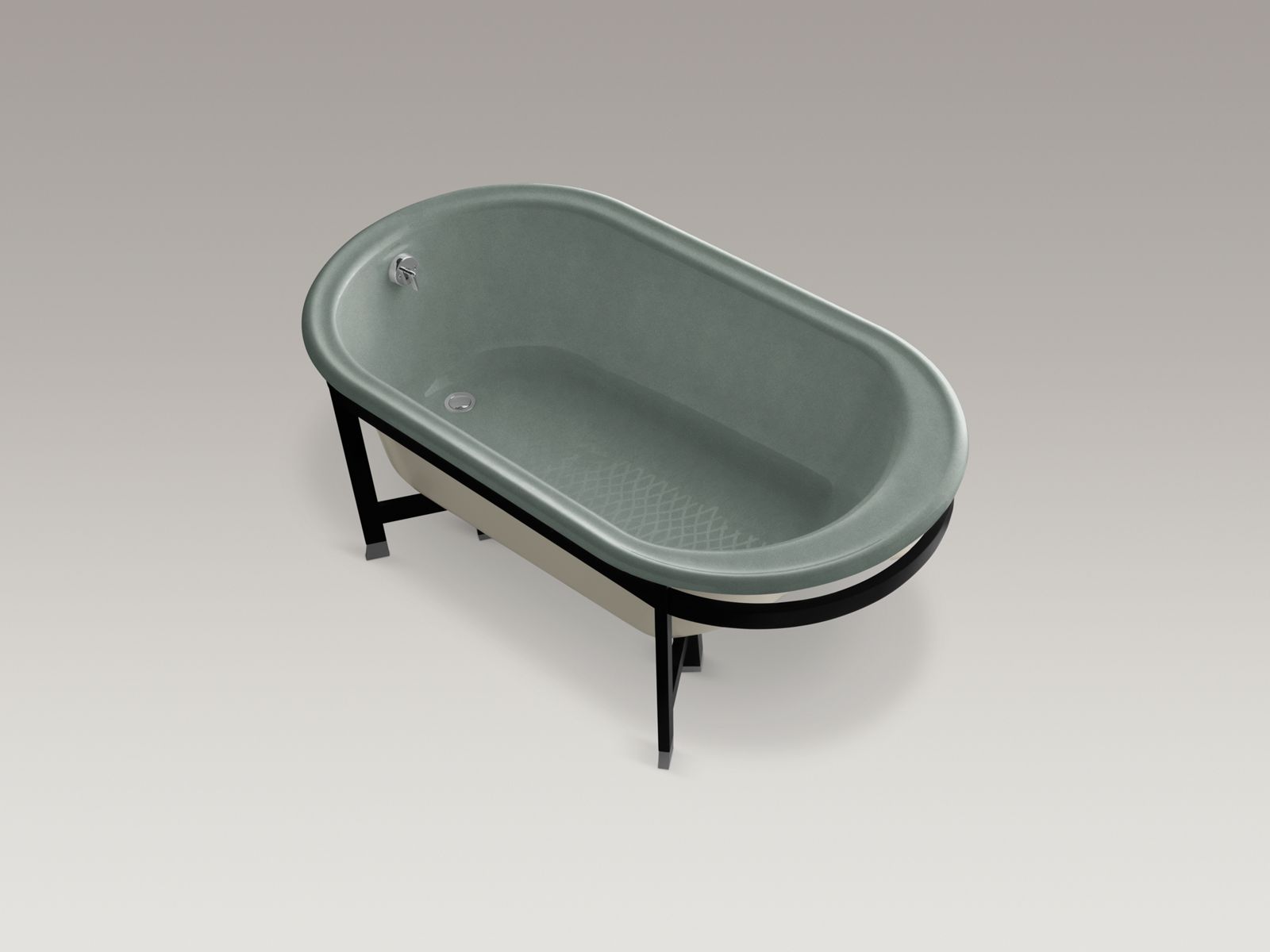 6604-iron-works-r-tellieur-r-66-x-36-freestanding-bath-with-almond-exterior-and-black-forest-surround-5.jpg Iron Works(R) Tellieur(R) 66" x 36" freestanding bath with Almond exterior and Black Forest surround