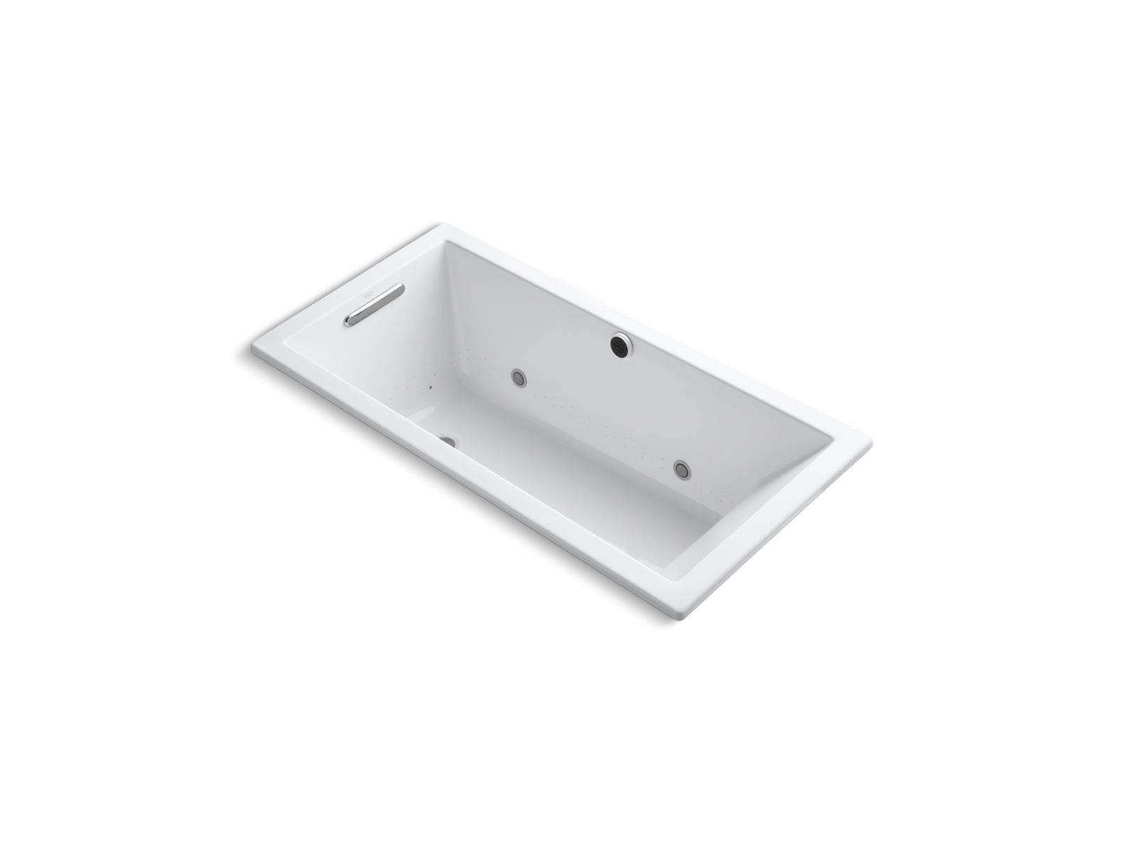 Underscore® 60" x 30" drop-in BubbleMassage™ air bath with Bask® heated surface and chromatherapy
