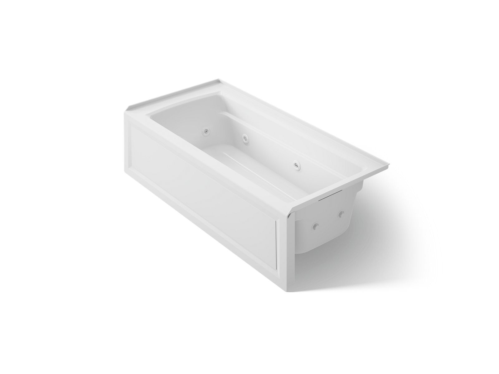 Archer® 66" x 32" alcove heated whirlpool, right drain