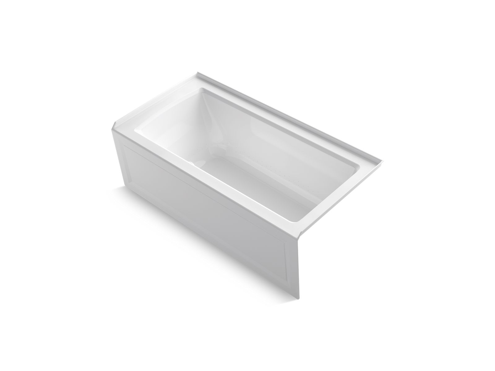 Archer® 60" x 30" alcove BubbleMassage™ air bath with integral apron and right-hand drain