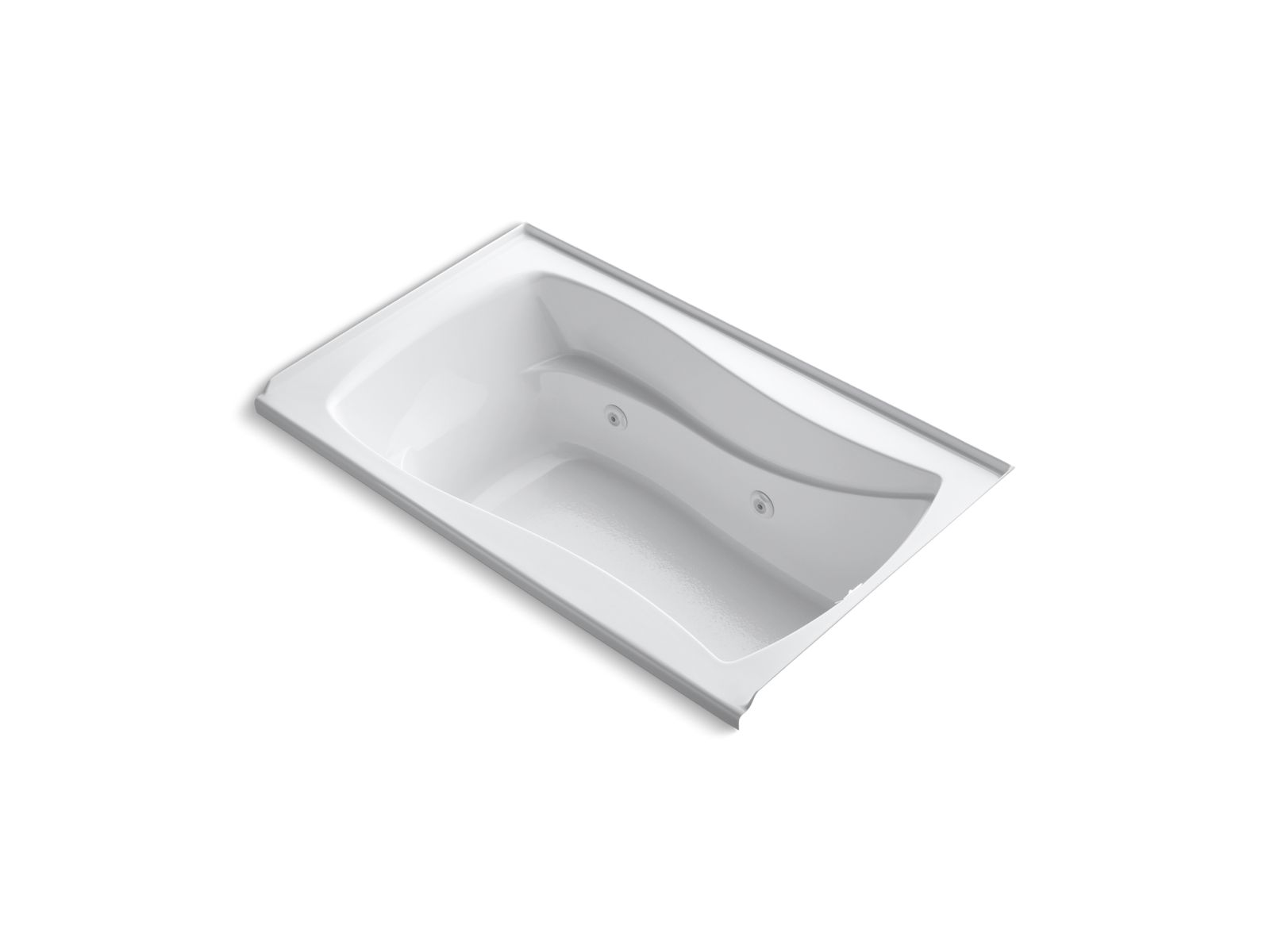 Mariposa® 60" x 36" alcove whirlpool, right drain