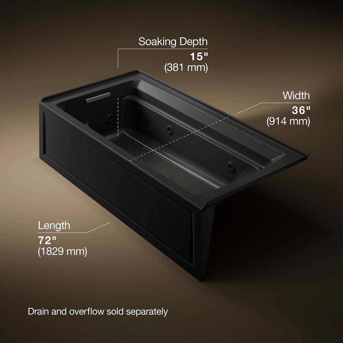 7025-archer-72-x-36-alcove-whirlpool-bath-with-alcove-left-drain-18.jpg Archer® 72" x 36" alcove whirlpool bath with alcove, left drain
