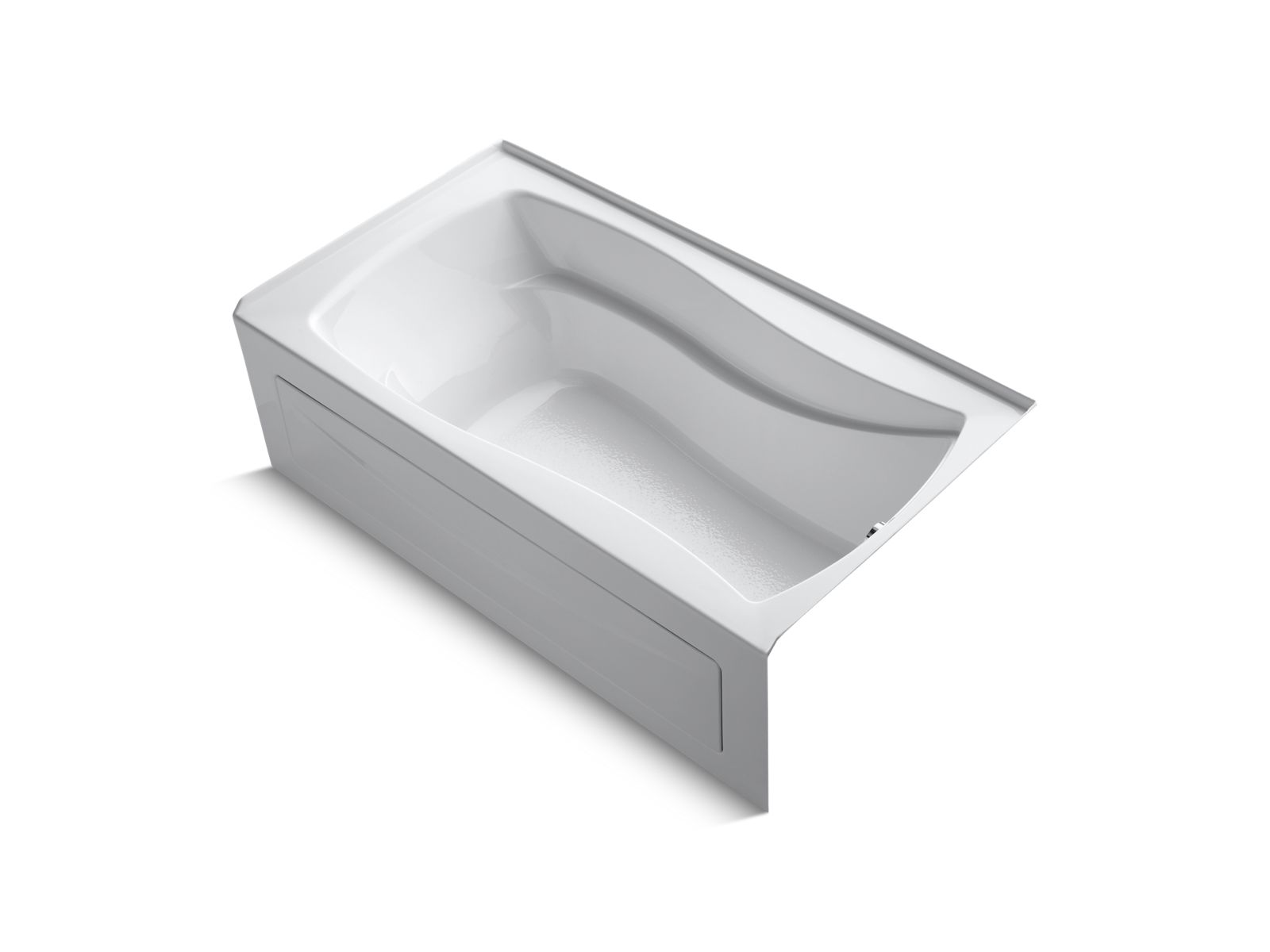 Mariposa® 66" x 36" alcove bath with Bask® heated surface, right drain
