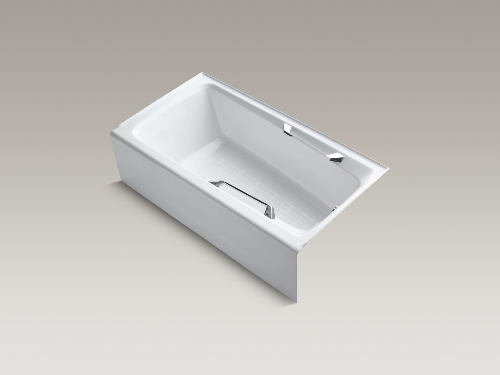 Guardian(TM) 60" x 32" alcove bath with left-hand drain