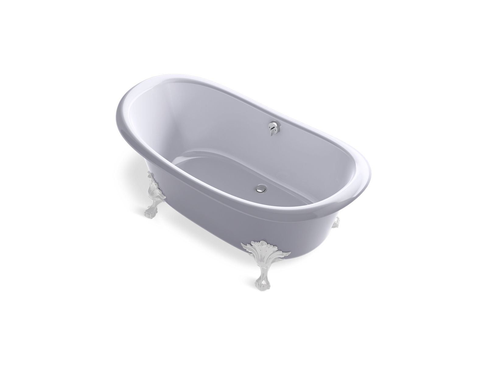 Artifacts™ 66-1/8" x 32-1/2" freestanding bath with Lavender Grey exterior