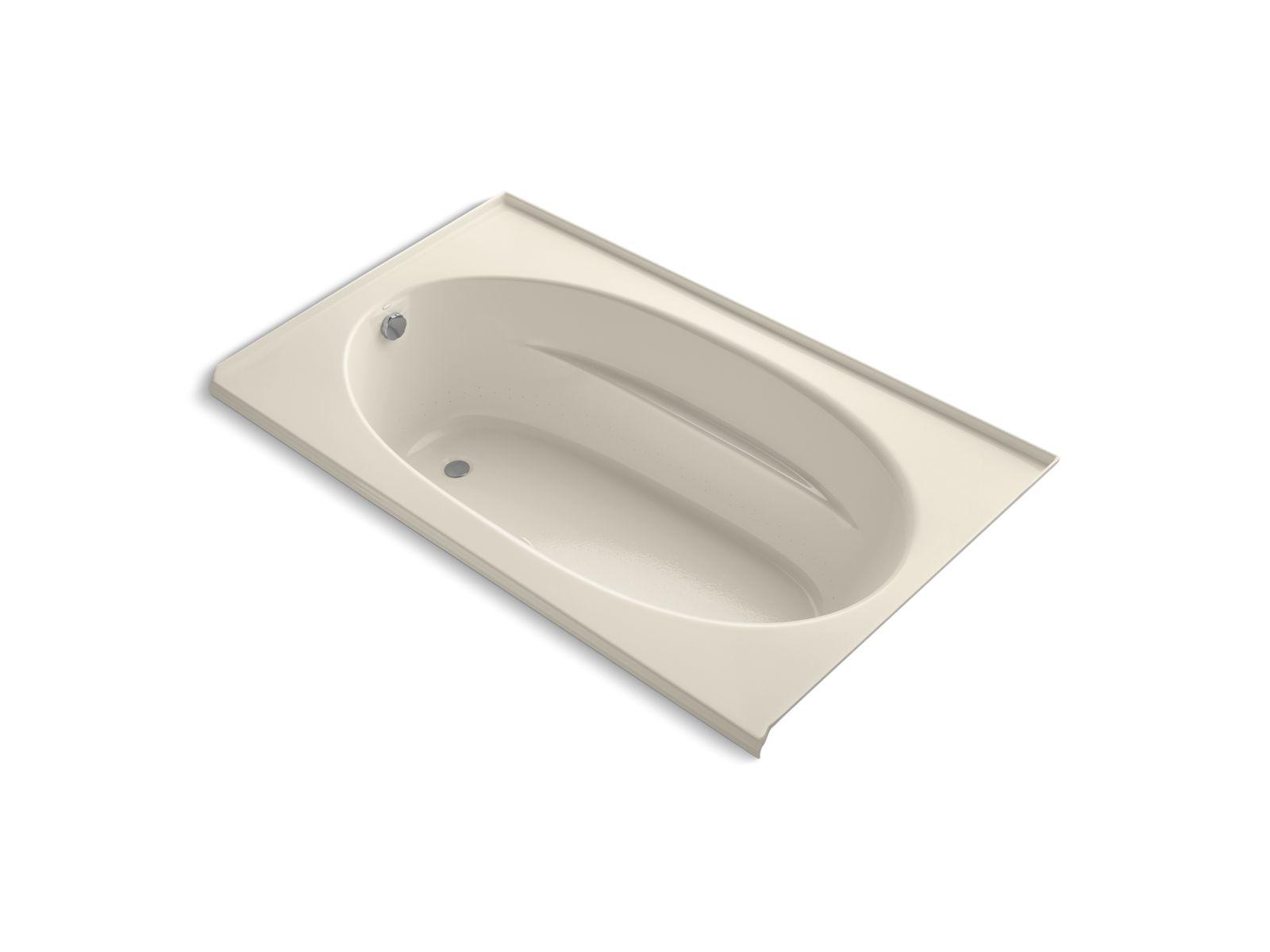 Windward® 72" x 42" alcove BubbleMassage™ air bath with integral flange and left-hand drain