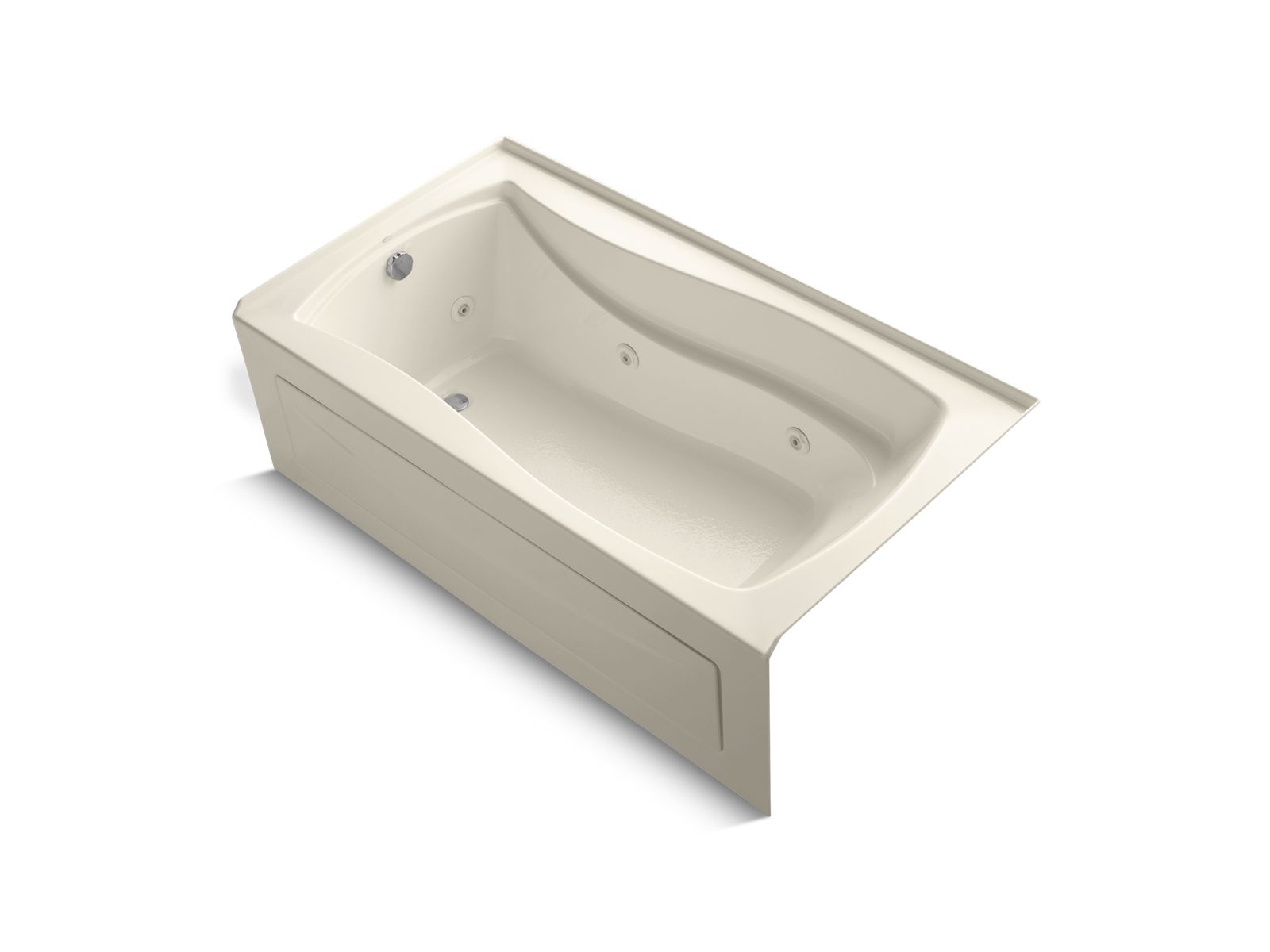 7605-mariposa-66-x-36-alcove-heated-whirlpool-left-drain-2.jpg Mariposa® 66" x 36" alcove heated whirlpool, left drain