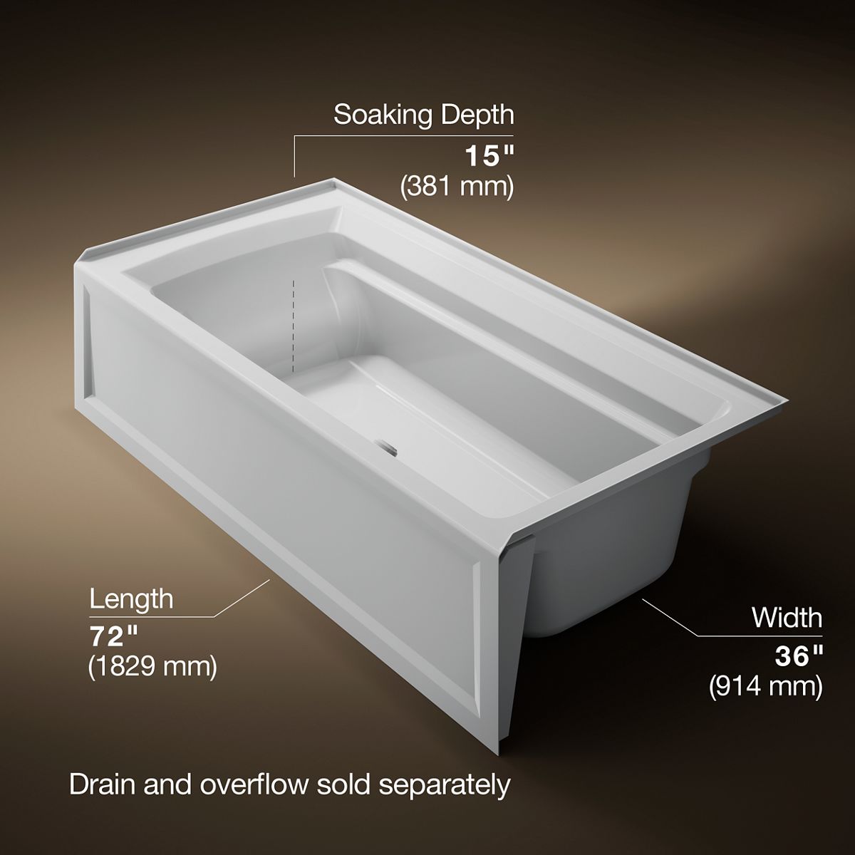 7628-archer-72-x-36-alcove-bath-with-bask-heated-surface-alcove-right-drain-17.jpg Archer® 72" x 36" alcove bath with Bask® heated surface, alcove, right drain
