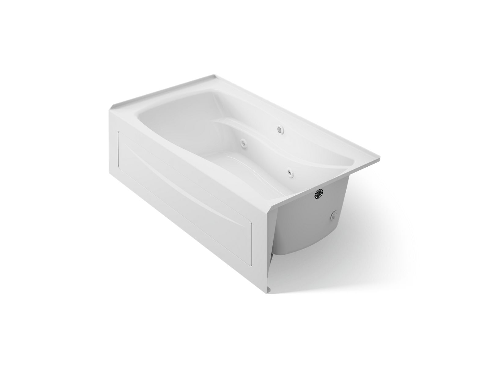 7737-mariposa-66-x-36-alcove-heated-whirlpool-right-drain-1.jpg Mariposa® 66" x 36" alcove heated whirlpool, right drain