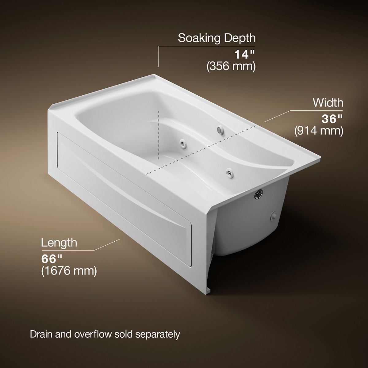 7737-mariposa-66-x-36-alcove-heated-whirlpool-right-drain-8.jpg Mariposa® 66" x 36" alcove heated whirlpool, right drain