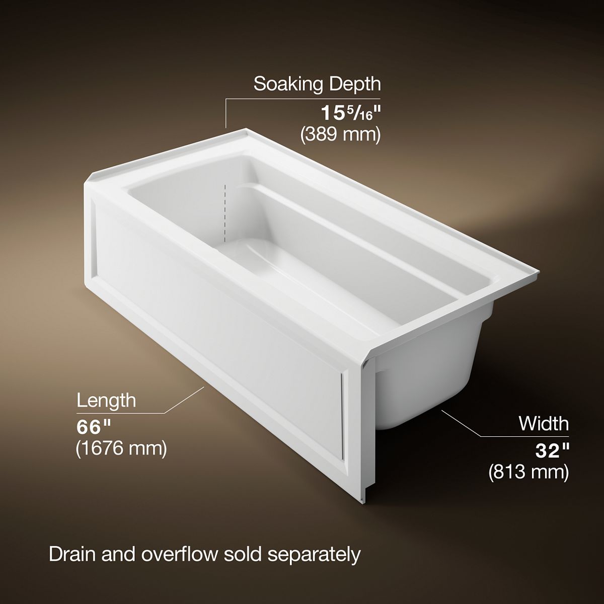 7748-archer-66-x-32-alcove-bath-with-bask-heated-surface-right-drain-15.jpg Archer® 66" x 32" alcove bath with Bask® heated surface, right drain