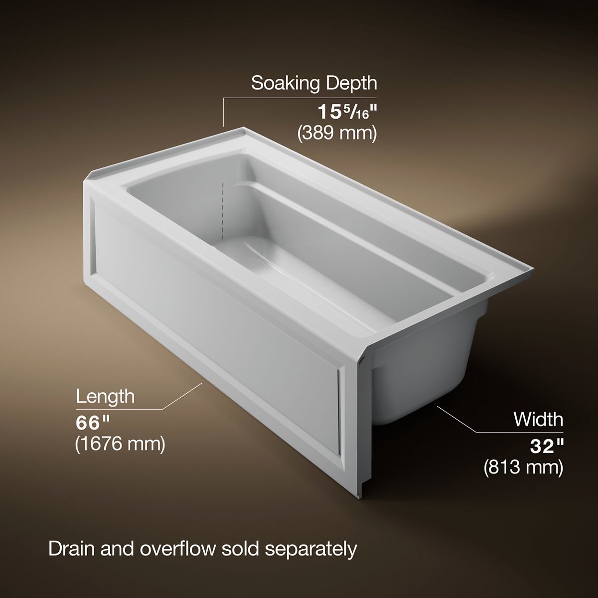 7748-archer-66-x-32-alcove-bath-with-bask-heated-surface-right-drain-17.jpg Archer® 66" x 32" alcove bath with Bask® heated surface, right drain