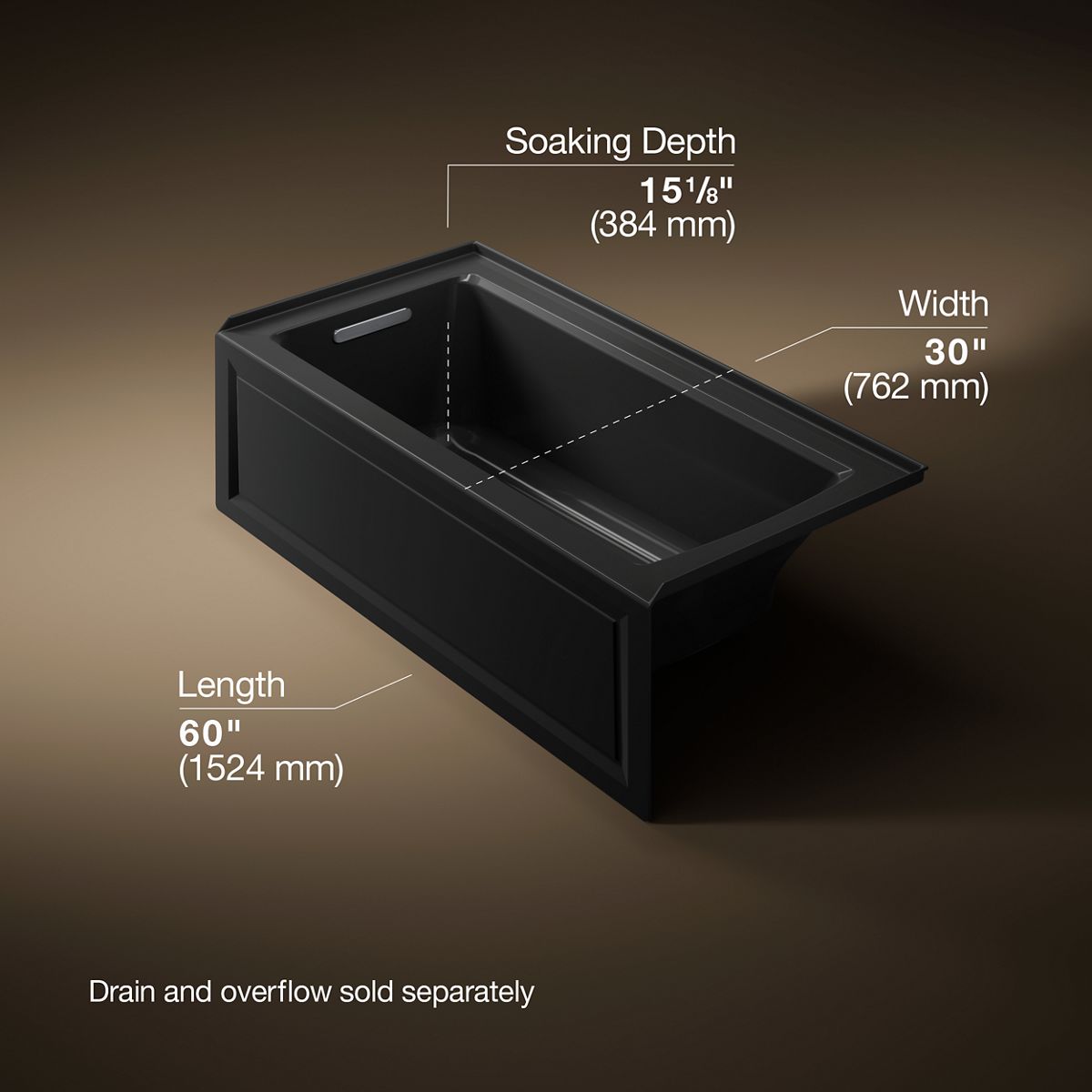 7797-archer-60-x-30-alcove-heated-bubblemassage-air-bath-left-drain-13.jpg Archer® 60" x 30" alcove Heated BubbleMassage™ air bath, left drain