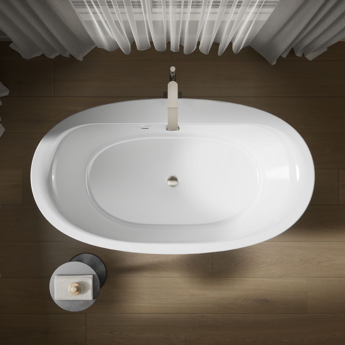 8002-sunstruck-65-1-2-x-35-1-2-freestanding-bath-with-bask-heated-surface-and-straight-shroud-8.jpg Sunstruck® 65-1/2" x 35-1/2" freestanding bath with Bask® heated surface and straight shroud
