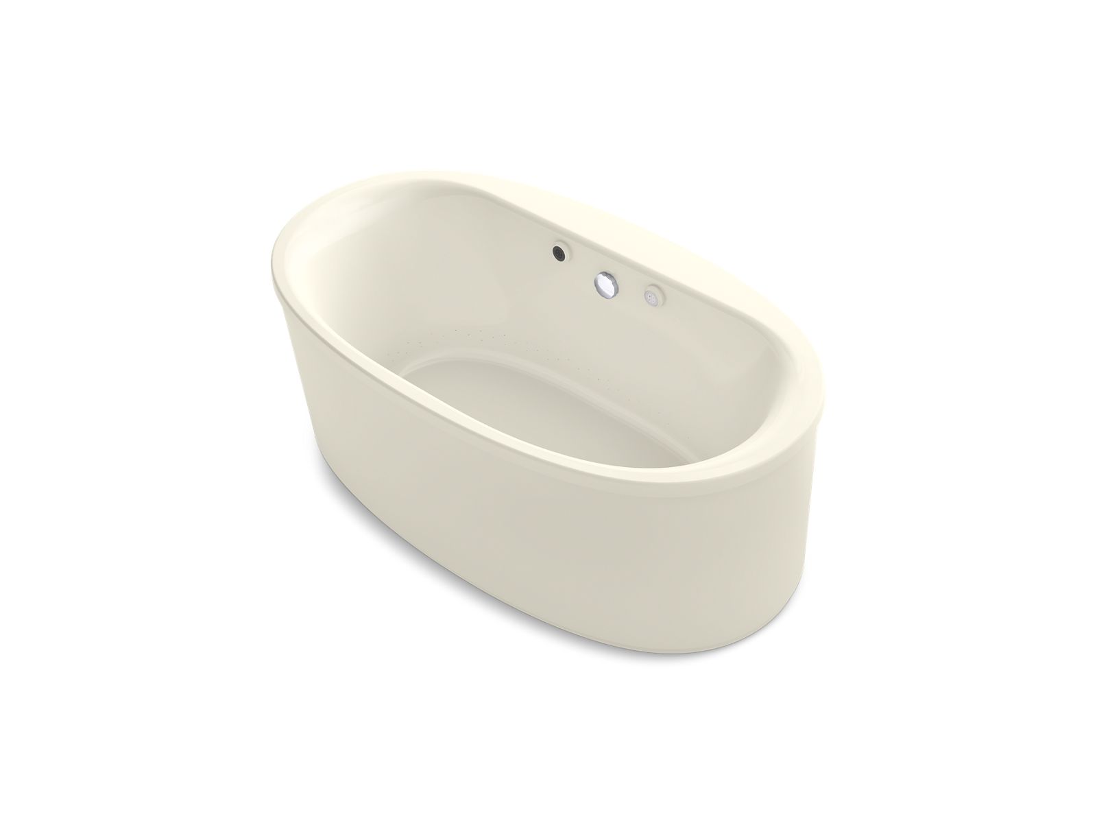 8045-sunstruck-65-1-2-x-35-1-2-oval-freestanding-bubblemassage-air-bath-with-bask-heated-surface-and-straight-shroud-2.jpg Sunstruck® 65-1/2" x 35-1/2" oval freestanding BubbleMassage™ air bath with Bask® heated surface and straight shroud