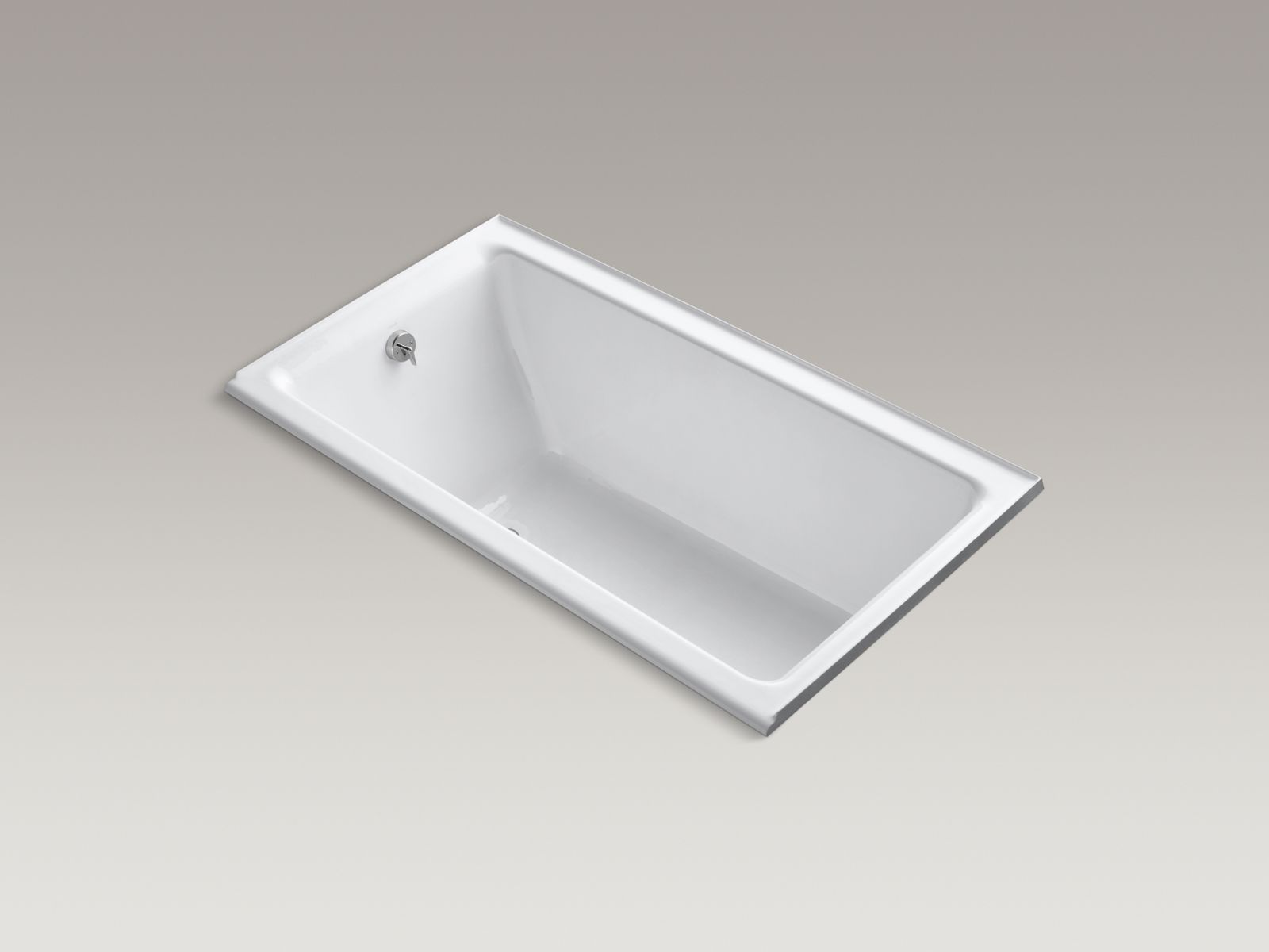 Kathryn(R) 66" x 36" alcove bath with integral flange and left-hand drain